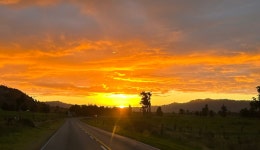 Another wonderful day on The West Coast NZ at Awatuna Sunset Lodge - Review of Awatuna Sunset Lodge, Awatuna, New Zealand... 