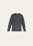 Inis Meain Mens Varied Stripe Wool Crewneck Sweater - Bergdorf Goodman Inis Meain Mens Varied Stripe Wool Crewneck Sweater