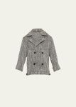 Saint Laurent Textured Wool Coat - Bergdorf Goodman Saint Laurent Textured Wool Coat