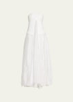 SIMKHAI Ala Strapless Poplin Parachute Maxi Shirtdress - Bergdorf Goodman SIMKHAI Ala Strapless Poplin Parachute Maxi Shirtdress