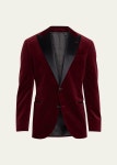 Brunello Cucinelli Mens Velvet Peak-Lapel Tuxedo Jacket - Bergdorf Goodman Brunello Cucinelli Mens Velvet Peak-Lapel Tuxedo Jacket