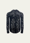 Cout De La Liberte Mens Floral Burnout Snap-Front Shirt - Bergdorf Goodman Cout De La Liberte Mens Floral Burnout Snap-Front Shirt