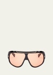 TOM FORD Rellen Plastic Shield Sunglasses - Bergdorf Goodman TOM FORD Rellen Plastic Shield Sunglasses