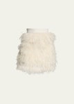 Alice + Olivia Cina Feather Mini Skirt - Bergdorf Goodman Alice + Olivia Cina Feather Mini Skirt