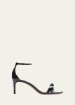 Alexandre Birman Clarita Patent Bow Ankle-Strap Sandals - Bergdorf Goodman Alexandre Birman Clarita Patent Bow Ankle-Strap Sandals