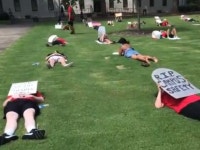 U. of Georgia Students and Staff Host Die In to Protest School Reopening