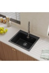 Cleaning | 55x49Cm Single Bowl Quartz Undermount Kitchen Sink | Living and Home
