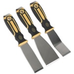 Hand Tools | 3 PACK - Premium Rigid Blade Hand Scraper Set - Hammer Cap Hardened Steel Chisel | Loops