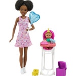 Barbie Skipper Babysitters Inc. Doll with Brunette Hair and Birthday Playset