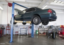 Car On Lift In Auto Repair Garage Stock Photo | Getty Images Car raised on a lift to be worked on in a service shop.Click below...