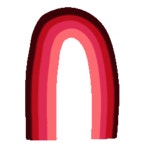 Rainbow Valentine Sticker by Lauren Fox for iOS & Android | GIPHY