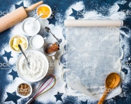 베이킹 배경기술 컨셉입니다 오븐에 굽기에 대한 스톡 사진 및 기타 이미지 - iStock Baking background. Flour, sugar, eggs... 