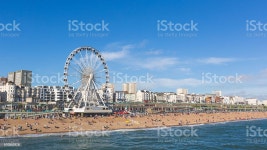 브라이튼 보기 시사이드 From The Pier 브라이튼-브라이튼 앤드 호브에 대한 스톡 사진 및 기타 이미지 - 브라이튼... 