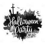 할로윈 파티라는 경향 캘리그래피 할로윈에 대한 스톡 사진 및 기타 이미지 | iStock Halloween party. Trend calligraphy.... 
