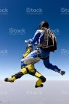 스카이다이빙 포토서제스트 Practice Drill에 대한 스톡 사진 및 기타 이미지 - iStock Two parachutists girls in free fall.