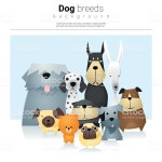 짐승 배경에 더해진 멍멍이 2 가족에 대한 스톡 벡터 아트 및 기타 이미지 519548608 | iStock Animal background with dogs... 