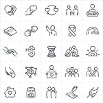 아이콘 아이콘에 대한 스톡 벡터 아트 및 기타 이미지 - iStock A set of charity icons. The icons include people offering service,...