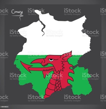 콘 위 웨일즈 지도 웨일스어 국기 일러스트 0명에 대한 스톡 벡터 아트 및 기타 이미지 - iStock Conwy Wales map with Welsh national flag illustration