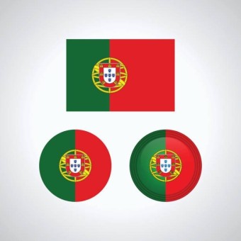 포르투갈 국기 스톡 사진 및 일러스트 - iStock