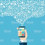 스마트폰 앱 및 클라우드 기술 스마트폰에 대한 스톡 벡터 아트 및 기타 이미지 484791278 | iStock Smart phone apps and cloud... 