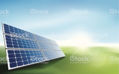 태양열 패널 필드 노두가 들에 대한 스톡 벡터 아트 및 기타 이미지 - iStock Modern solar panels in a field of grass with sun... 