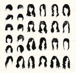 벡터 세트마다 여성의 헤어스타일은 여자에 대한 스톡 벡터 아트 및 기타 이미지 - iStock vector set of womens hairstyles