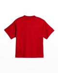 Balenciaga Kids Tonal Logo Cotton-Blend T-Shirt, Size 2-10 Balenciaga Kids Tonal Logo Cotton-Blend T-Shirt, Size 2-10