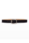 Streets Ahead Antique Calf Hair Skinny Belt