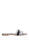 kate spade new york meadow logo web flat sandals