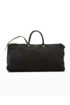 Il Bisonte Men's Canvas-Leather Travel Duffle Bag Il Bisonte Mens Canvas-Leather Travel Duffle Bag