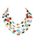 Lele Sadoughi Studded Scarf Necklace | Neiman Marcus