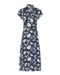 Akris Poplin Hearts Printed Midi Dress | Neiman Marcus