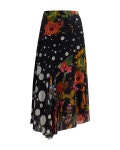 Polo Ralph Lauren Printed Beaded Voile A-Line Skirt | Neiman Marcus