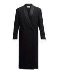 Saint Laurent Belted Wool Long Coat | Neiman Marcus