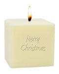 Carved Solutions 3 Eco-Luxury Merry Christmas Soy Candle | Neiman Marcus Carved Solutions 3 Eco-Luxury Merry Christmas Soy Candle