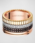 Boucheron Classic Quatre 18k Gold Large Diamond Band Ring, Size 59/ US 8 3/4 | Neiman Marcus Boucheron Classic Quatre 18k Gold... 