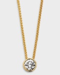 Neiman Marcus Diamonds 18K Yellow Gold Bezel Diamond Slider Pendant | Neiman Marcus Neiman Marcus Diamonds 18K Yellow Gold Bezel... 