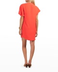 Trina Turk Promising Asymmetric Shift Dress | Neiman Marcus