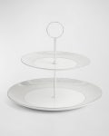 Wedgwood Gio Platinum Two-Tier Cake Stand | Neiman Marcus Wedgwood Gio Platinum Two-Tier Cake Stand