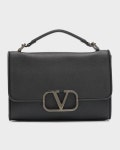 Valentino Garavani Mens VLogo Grainy Leather Crossbody Bag | Neiman Marcus Valentino Garavani Mens VLogo Grainy Leather... 