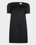 Khaite Benji Square-Neck Short-Sleeve Mini Dress | Neiman Marcus Khaite Benji Square-Neck Short-Sleeve Mini Dress