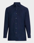 ZEGNA Mens Oasi Lino Casual Button-Down Shirt | Neiman Marcus ZEGNA Mens Oasi Lino Casual Button-Down Shirt