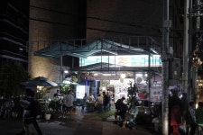 Drink outside a convenience store