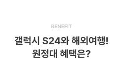 [트리플l갤럭시S24] 지구여행 원정대 모집