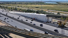 Why is UDOT stacking thousands of pounds of plastic foam near I-15 in Davis County?