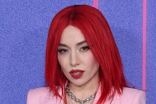 Ava Max Buckles Into Extreme Platform Boots & Cut-Out Suit at the Billboard Women in Music Awards