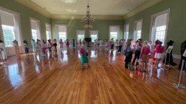 Miss Arkansas participants visit dress exhibit at Old State House Museum