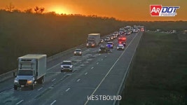 Vehicle crash causes traffic backup on eastbound Interstate 30 in Little Rock