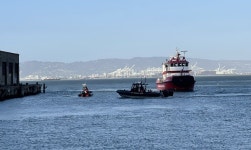 Person rescued after falling into San Francisco Bay from the Embarcadero
