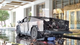 Tesla Cybertruck explodes outside Trump Vegas hotel, killing driver